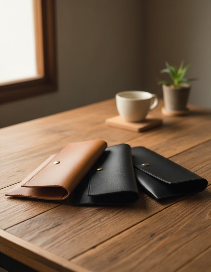 Leather Clutch Wallet