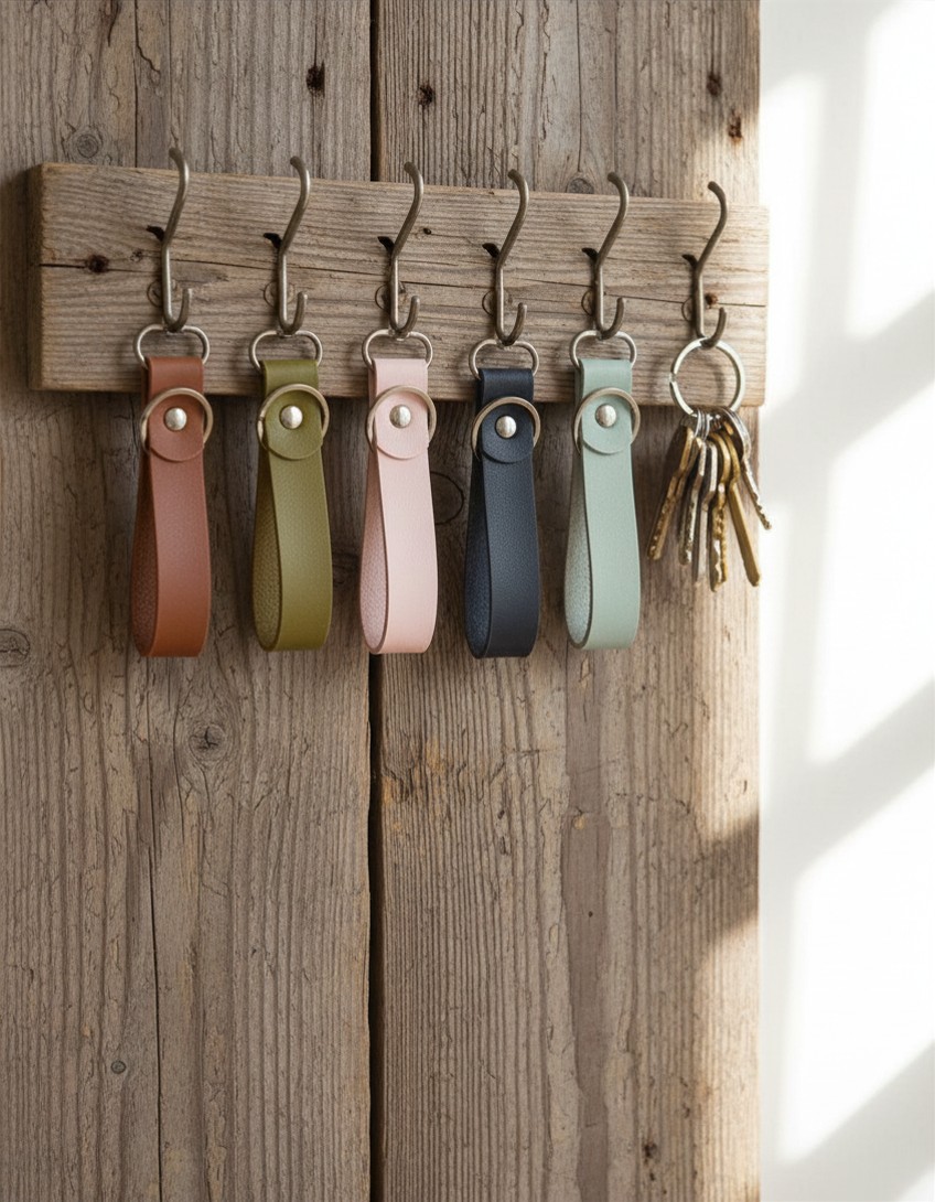 Leather Keychain Strap